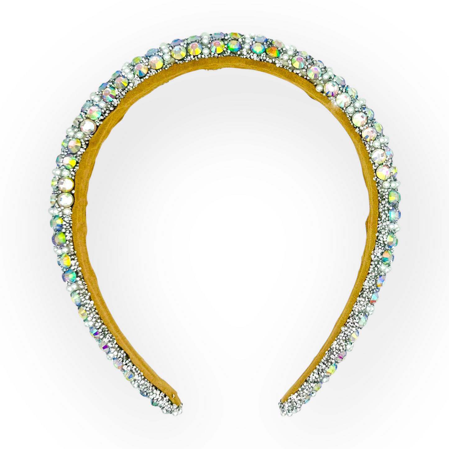 Rainbow Horizons Pearl & Rhinestone Headband