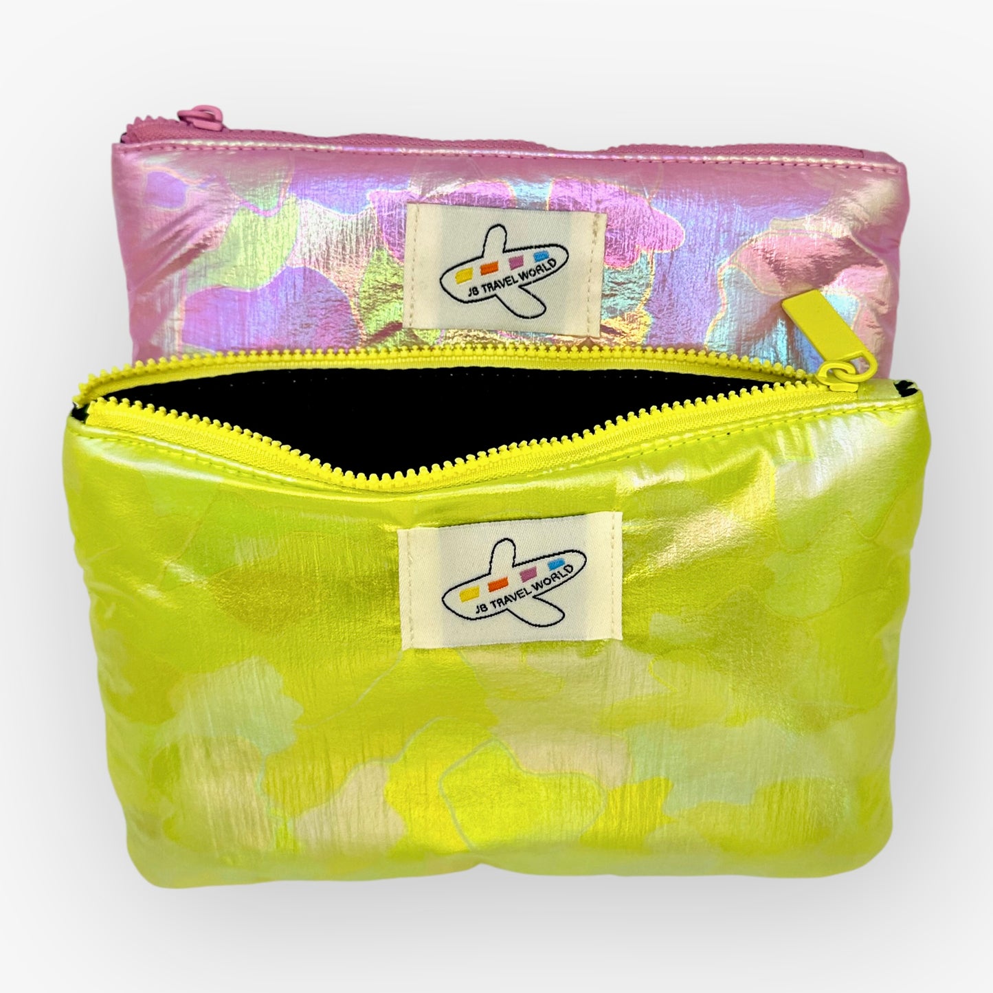 Iridescent Makeup Bag – Soft-Lined Travel Cosmetic Organiser for Beauty Essentials