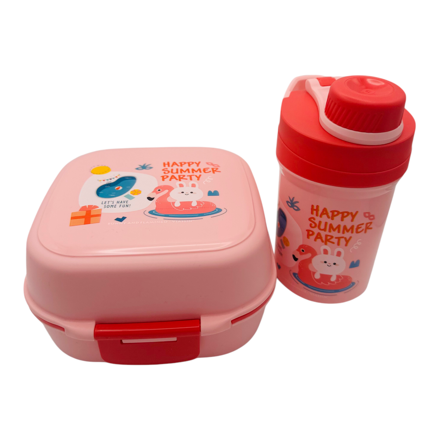 Kids Lunch Box with Spoon, Fork and Drinks Bottle - Perfect for School or Travel