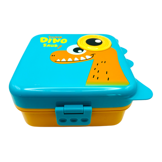 Dinosaur Kids Lunch Box with Stainless Spoon and Snack Container